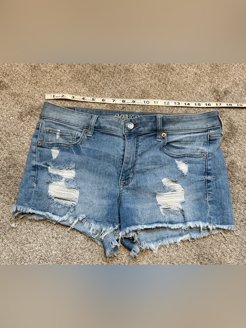 American Eagle Outfitters Distressed Cutoff Denim Shortie